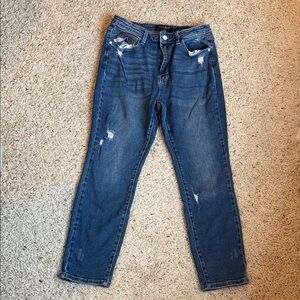 Judy Blue Women's Dark Blue Straight Leg Jeans